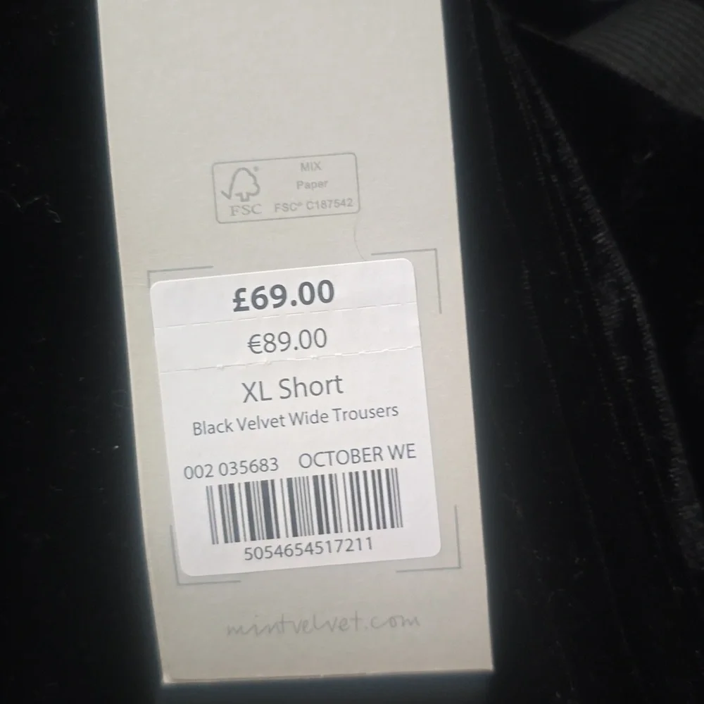 NWT Velvet Black Wide Trousers by MINT VELVET Brand - Picture 5 of 6